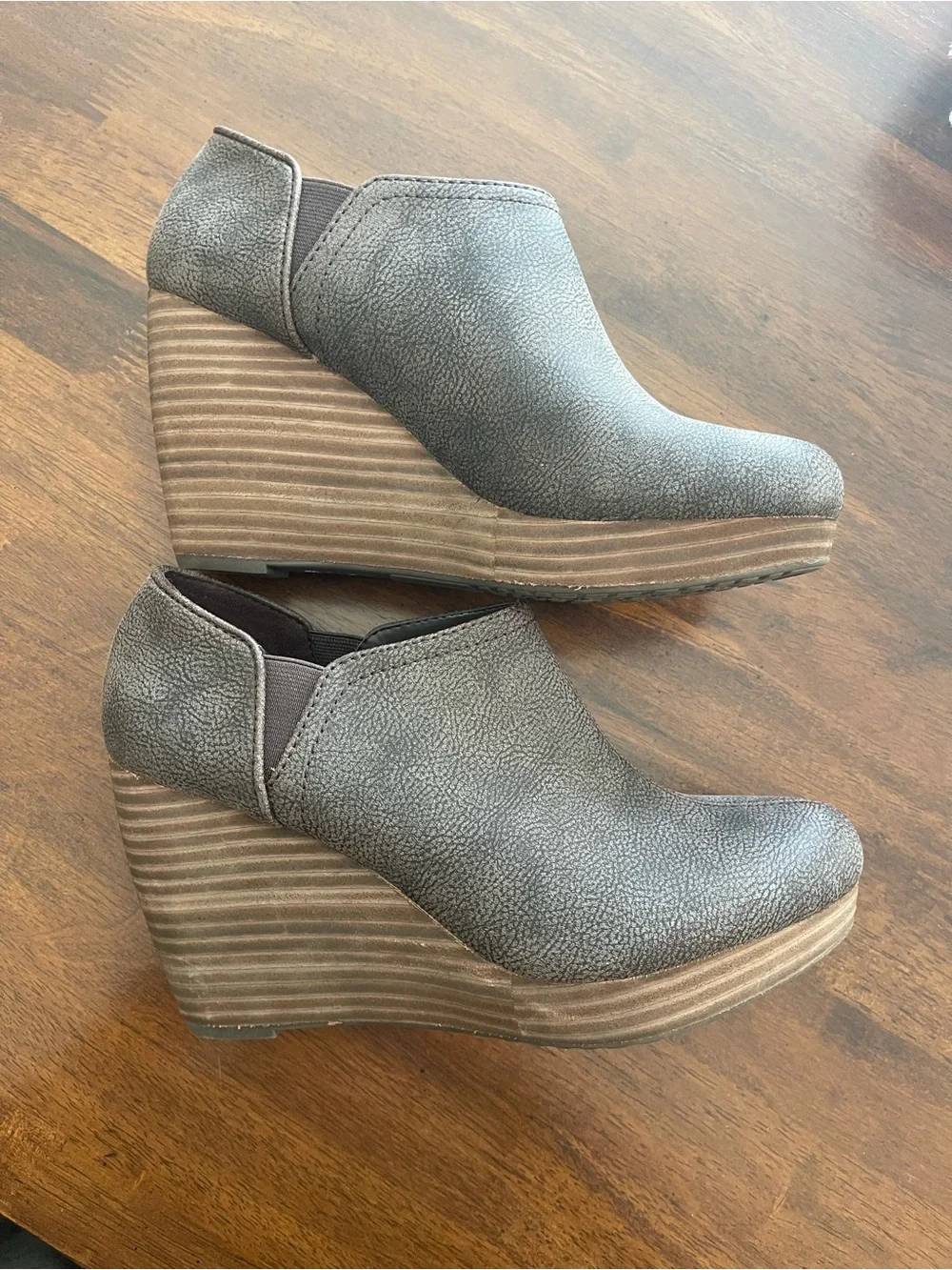 Dr. Scholl's Women's Taupe Wedge Slip-On Shoes